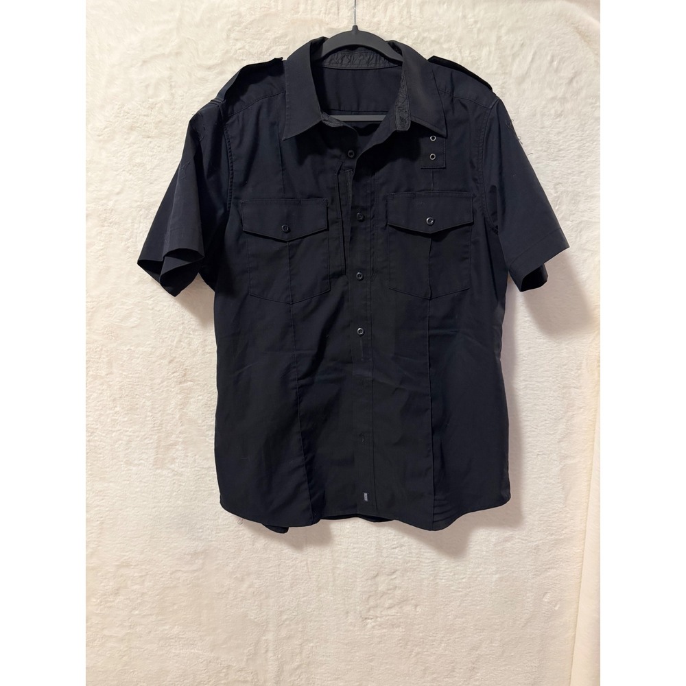 5.11 Tactical Mens PDU Class B Twill Shirt 71038 Short Sleeve Black Size L